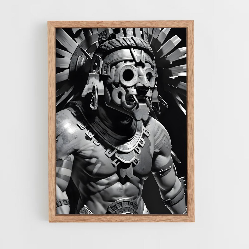 ap-aztec warrior-5 cadre Bois clair