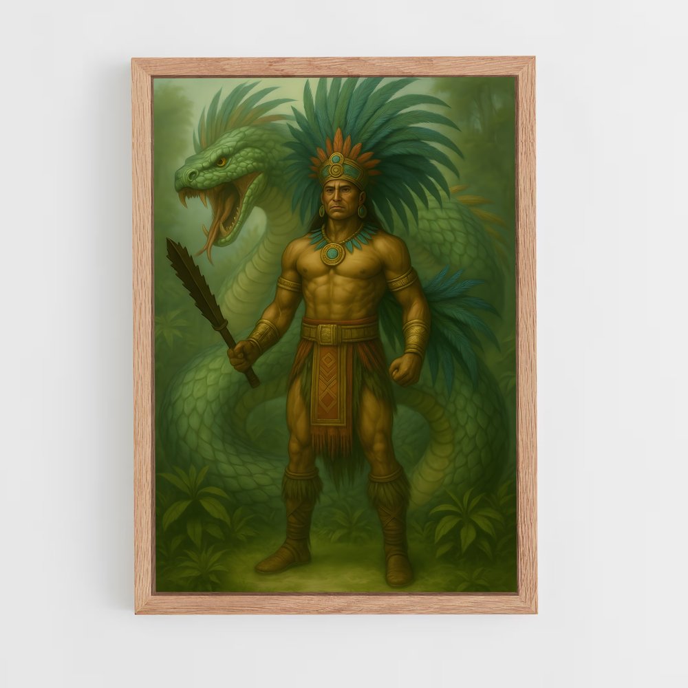 ap-aztec warrior-6 cadre Bois clair