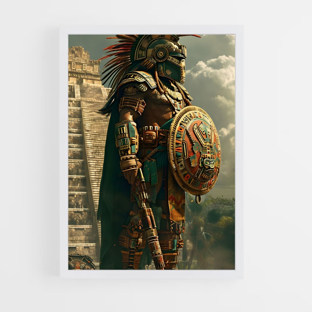 ap-aztec warrior-7 cadre Blanc