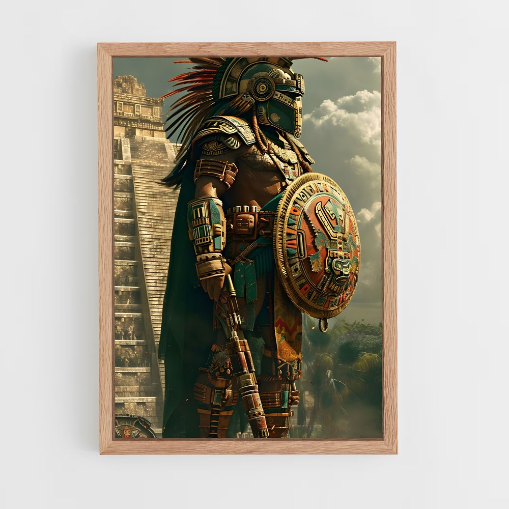 ap-aztec warrior-7 cadre Bois clair