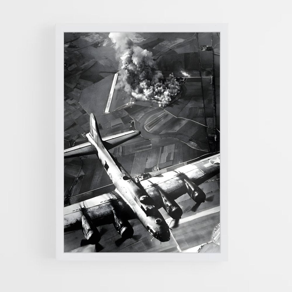 ap-b-17 flying fortress-3 cadre Blanc