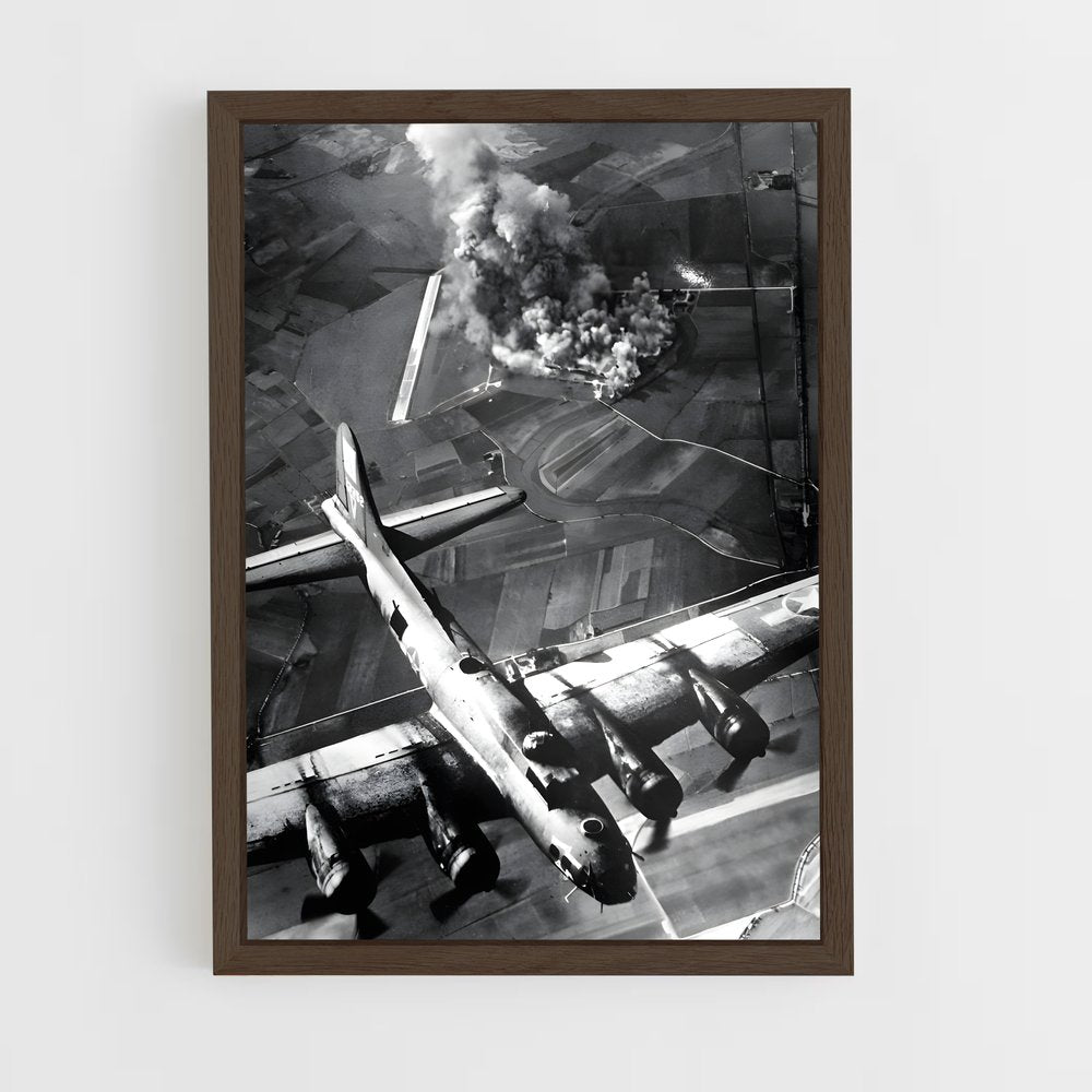 ap-b-17 flying fortress-3 cadre Bois foncé