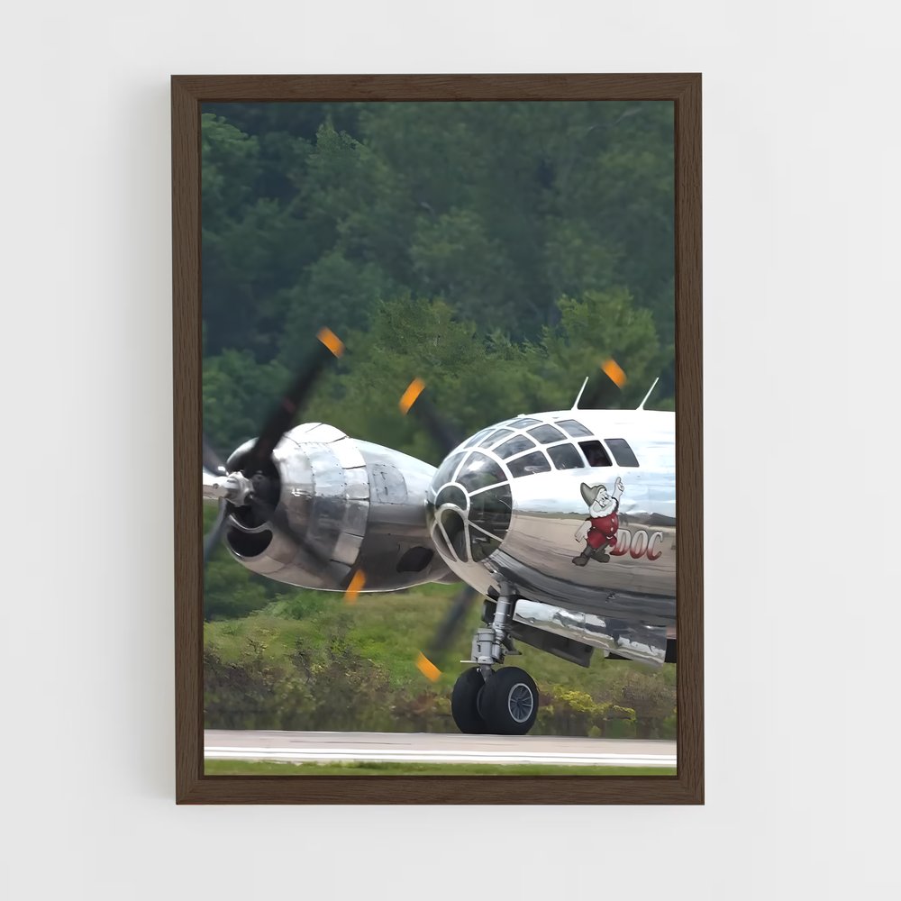 ap-b-29 superfortress-1 cadre Bois foncé
