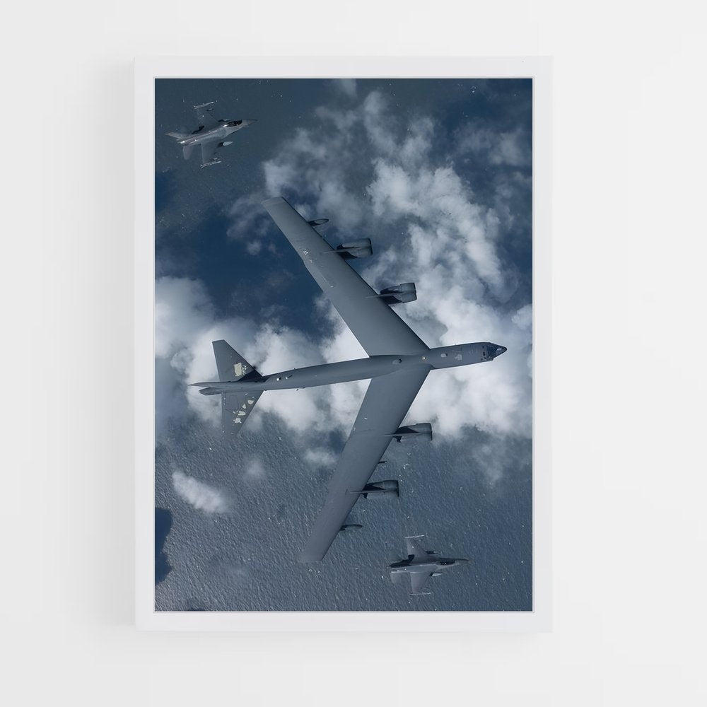 ap-b-52 stratofortress-1 cadre Blanc