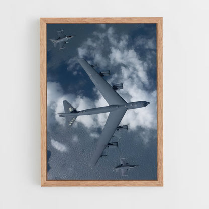 ap-b-52 stratofortress-1 cadre Bois clair