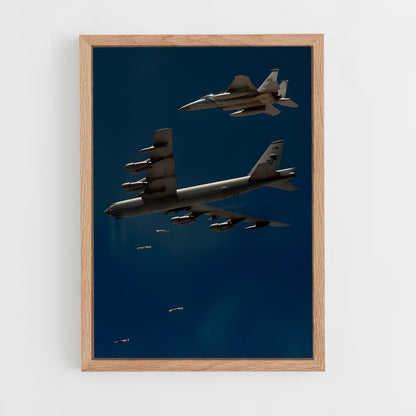 ap-b-52 stratofortress-3 cadre Bois clair