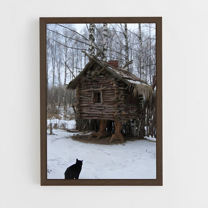 ap-baba yaga-3 cadre Bois foncé