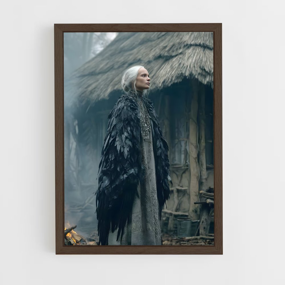ap-baba yaga-4 cadre Bois foncé