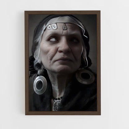 ap-baba yaga-6 cadre Bois foncé