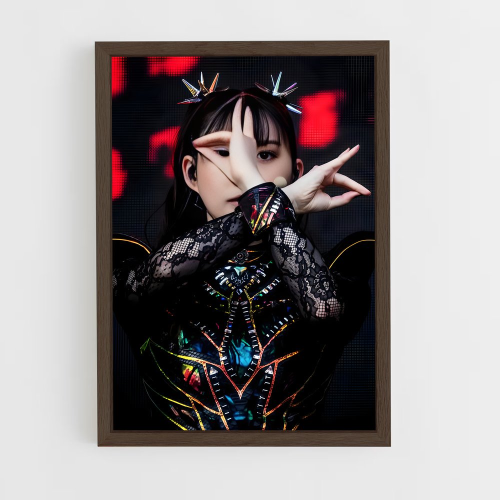 ap-babymetal-2 cadre Bois foncé