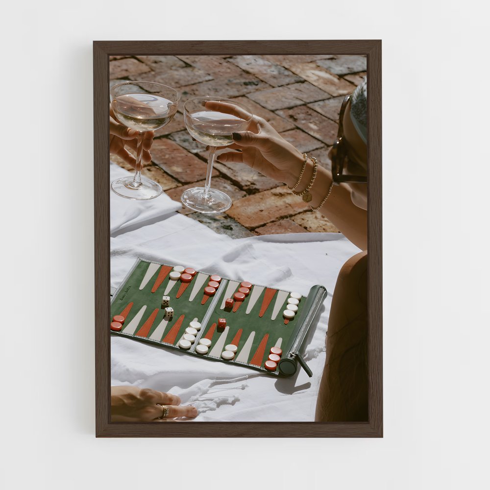 ap-backgammon-1 cadre Bois foncé