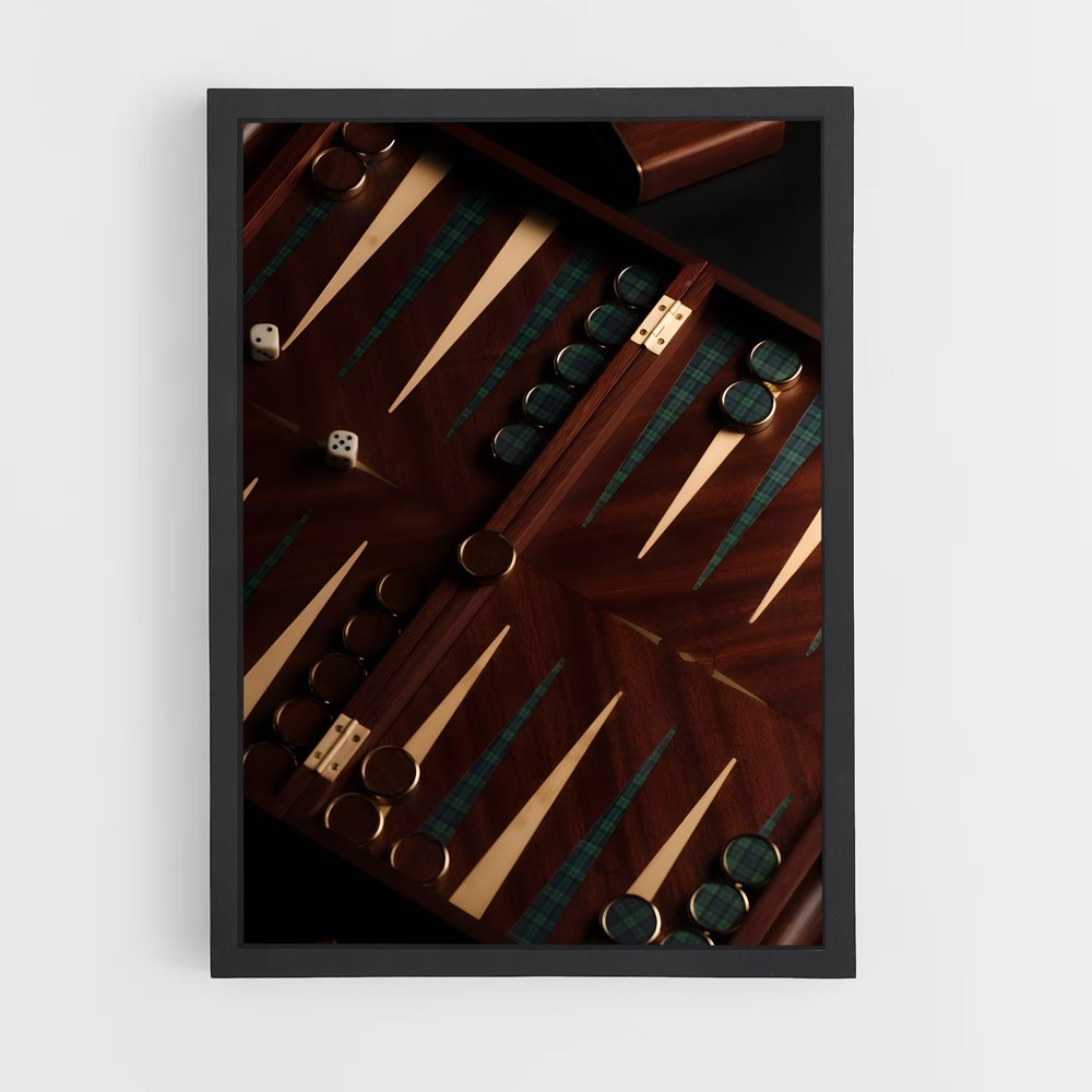 ap-backgammon-10 cadre Noir