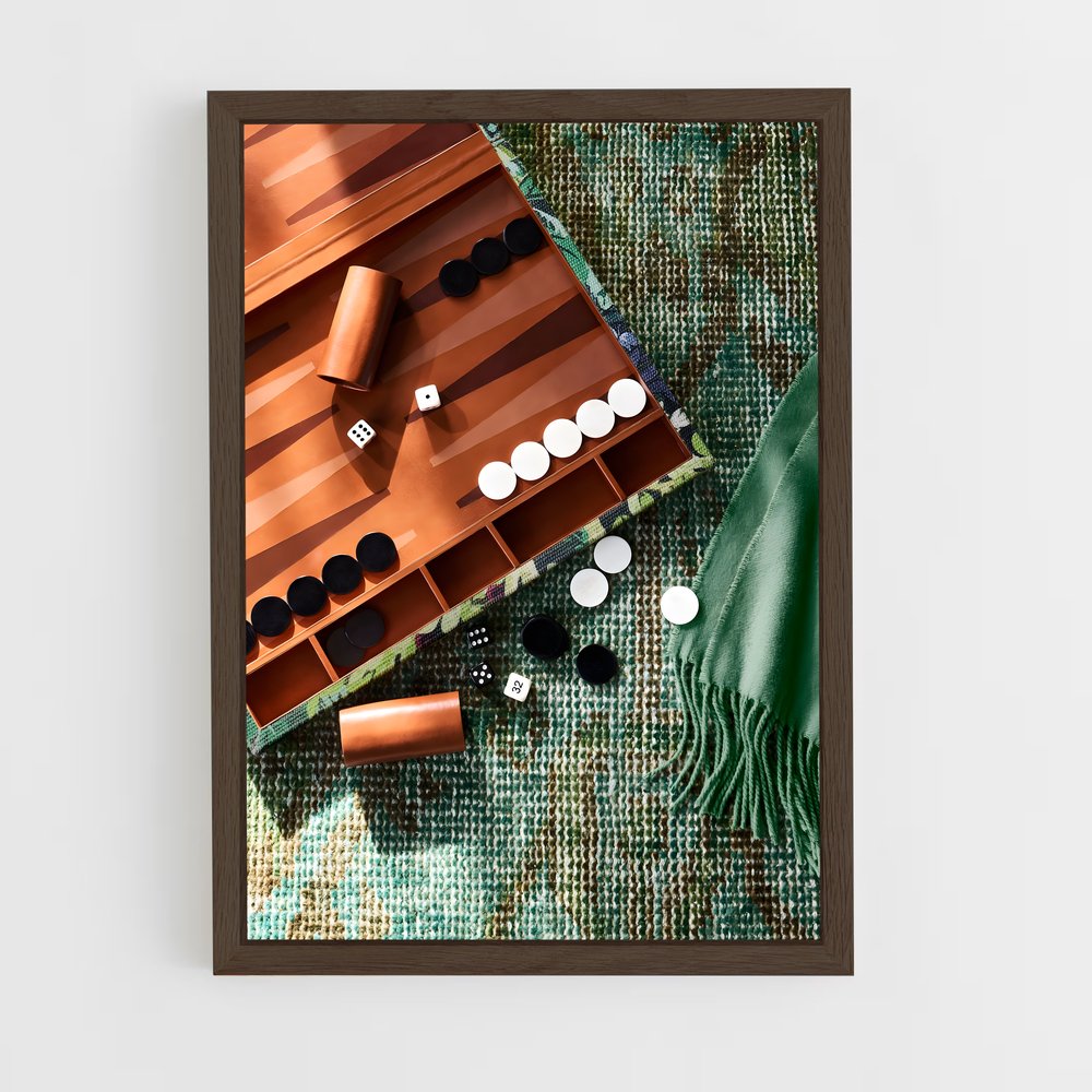 ap-backgammon-3 cadre Bois foncé
