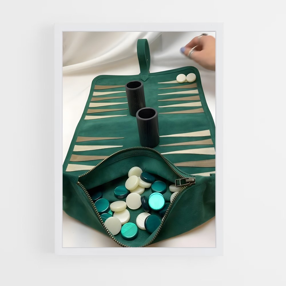 ap-backgammon-4 cadre Blanc