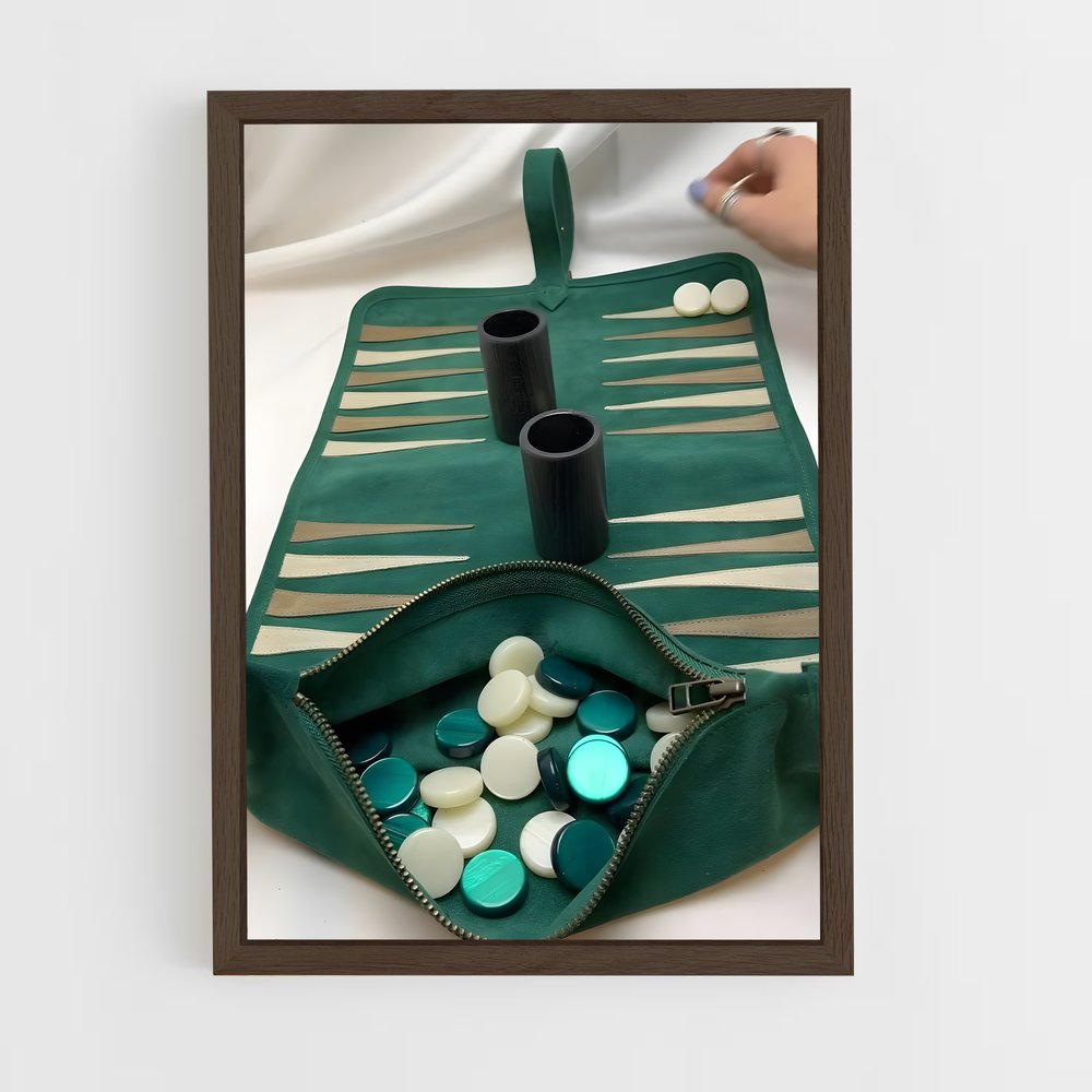 ap-backgammon-4 cadre Bois foncé