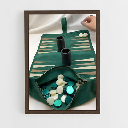ap-backgammon-4 cadre Bois foncé