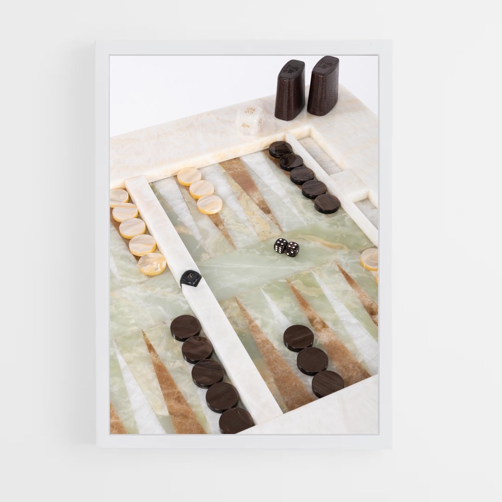 ap-backgammon-5 cadre Blanc