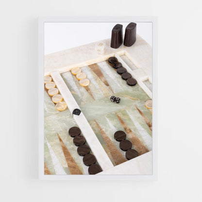 ap-backgammon-5 cadre Blanc