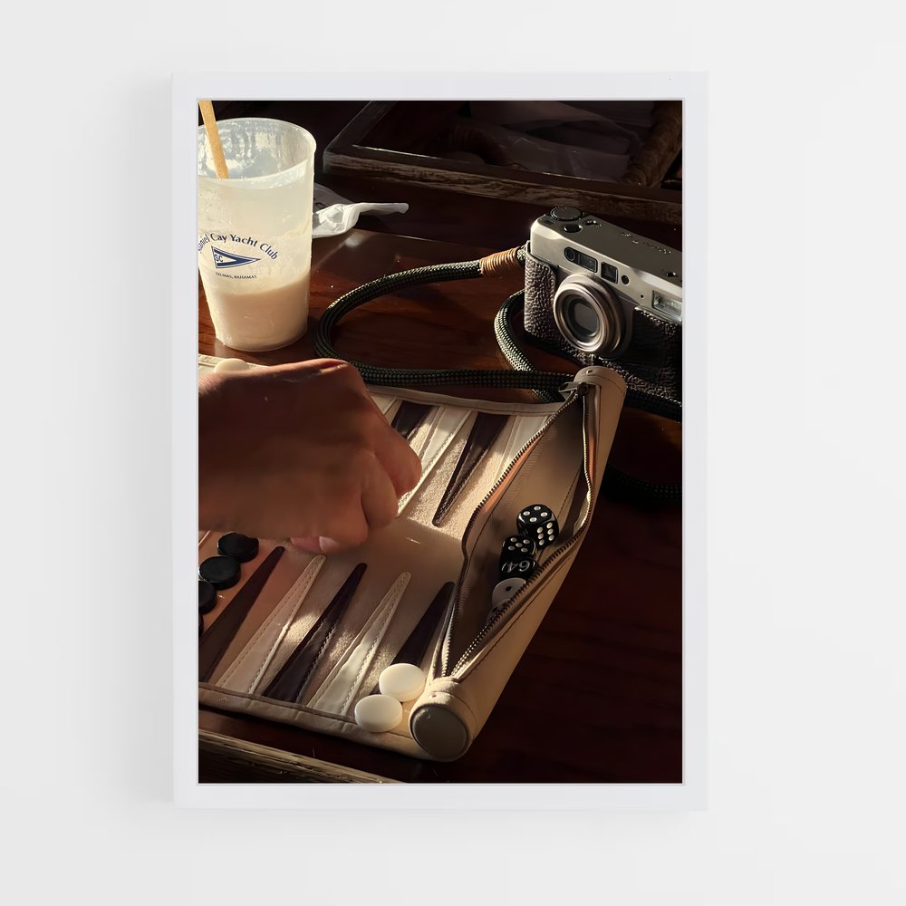 ap-backgammon-7 cadre Blanc