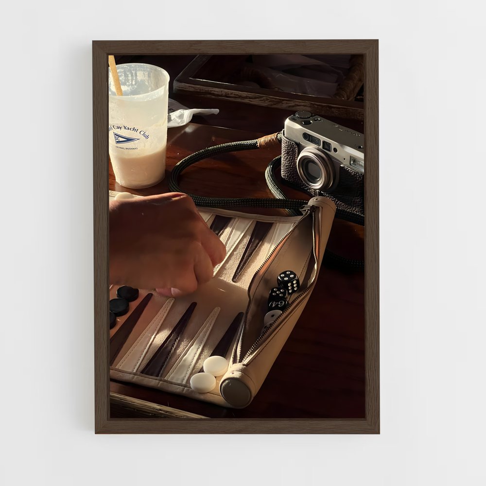 ap-backgammon-7 cadre Bois foncé