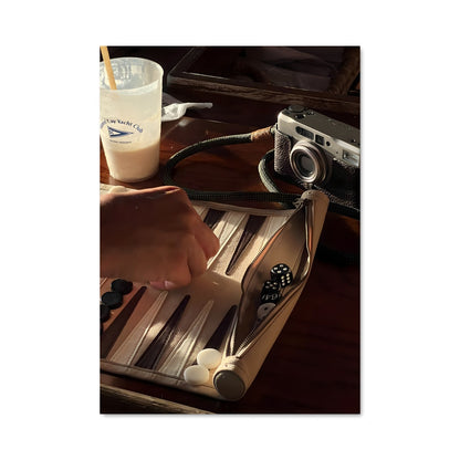 Poster Backgammon & Chill