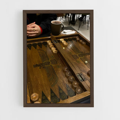 ap-backgammon-8 cadre Bois foncé