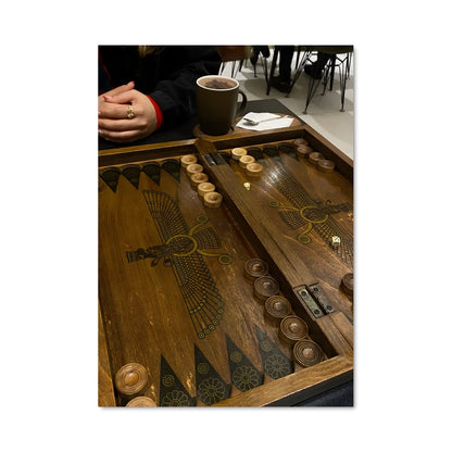 Poster Coffee & Backgammon