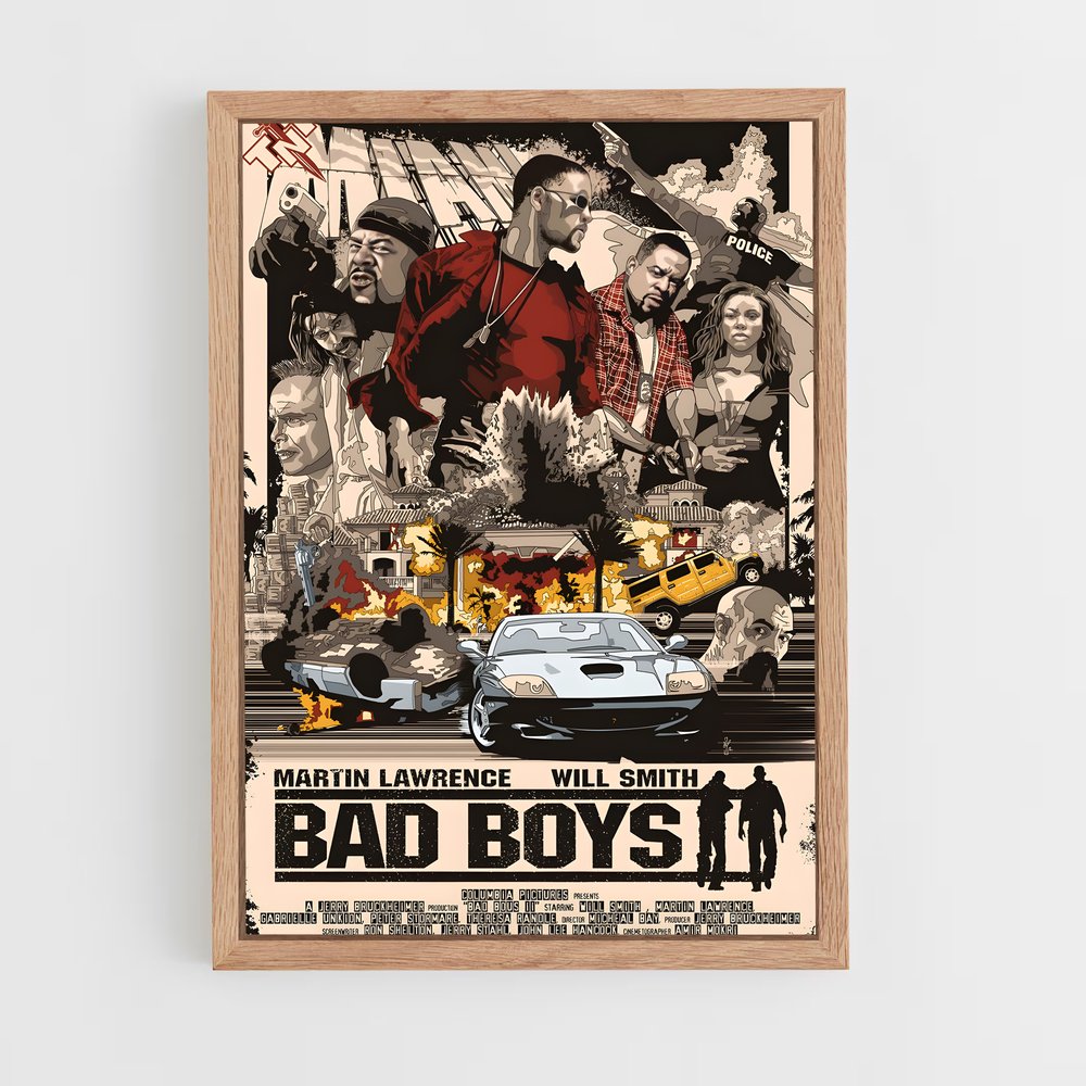 ap-bad boys-8 cadre Bois clair