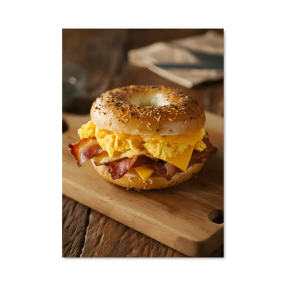 Poster Bagel Bacon & Egg Delight
