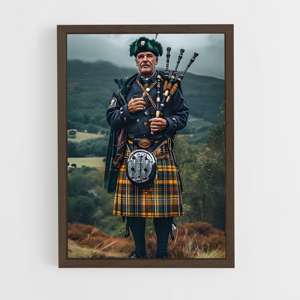ap-bagpipes-2 cadre Bois foncé