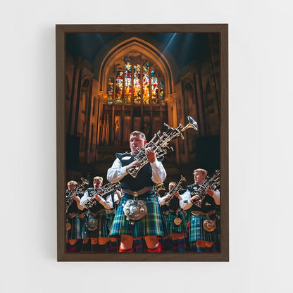 ap-bagpipes-8 cadre Bois foncé