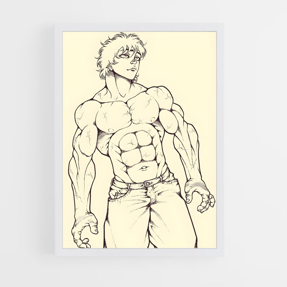 ap-baki hanma-5 cadre Blanc
