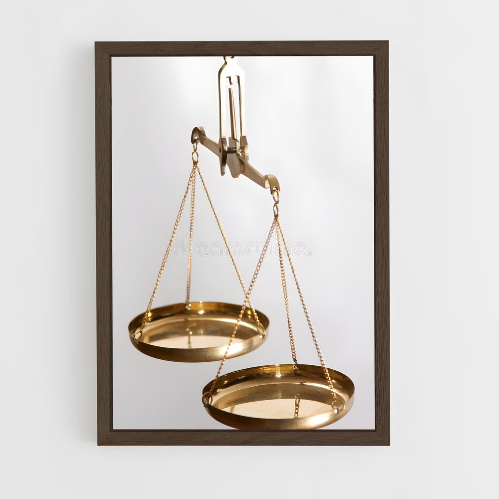 ap-balance scale-4 cadre Bois foncé