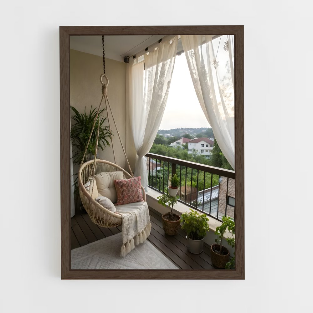 ap-balcony-12 cadre Bois foncé