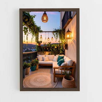 ap-balcony-15 cadre Bois foncé