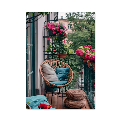 Poster Balcon Enchanté