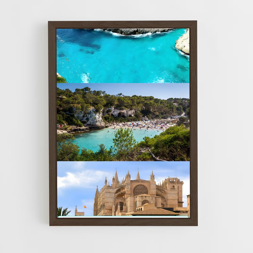 ap-balearic islands-2 cadre Bois foncé