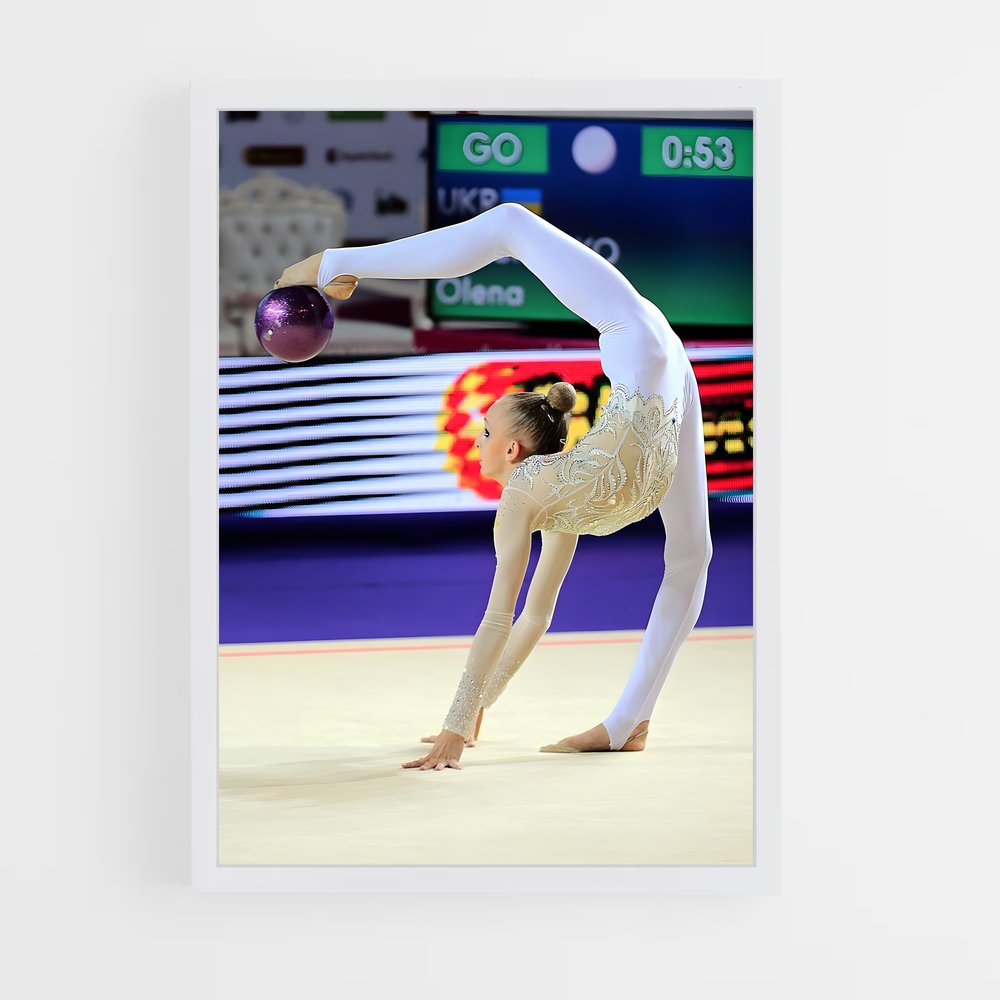 ap-ball rhythmic gymnastics-4 cadre Blanc