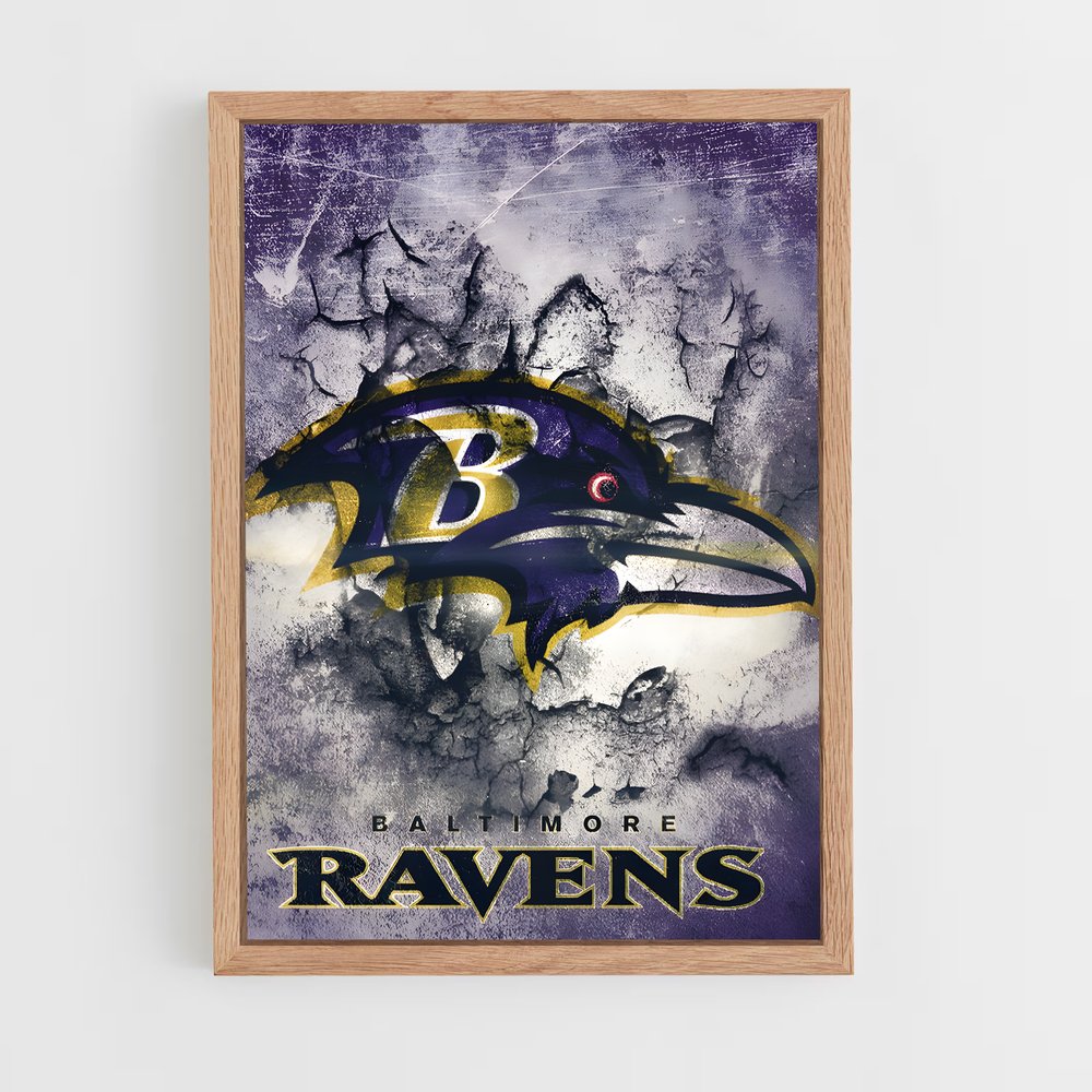 ap-baltimore ravens-10 cadre Bois clair
