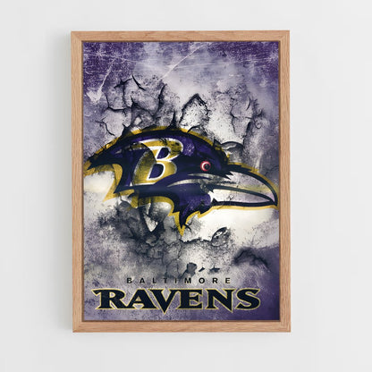 ap-baltimore ravens-10 cadre Bois clair