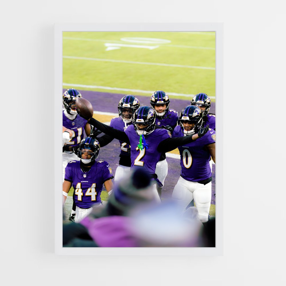 ap-baltimore ravens-4 cadre Blanc