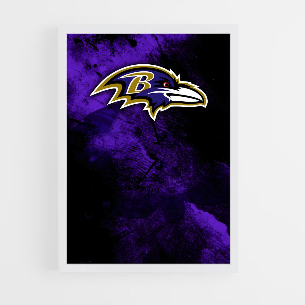 ap-baltimore ravens-6 cadre Blanc