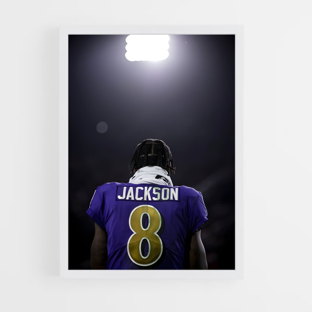 ap-baltimore ravens-8 cadre Blanc