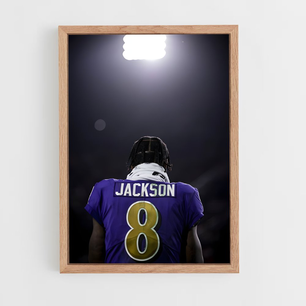 ap-baltimore ravens-8 cadre Bois clair