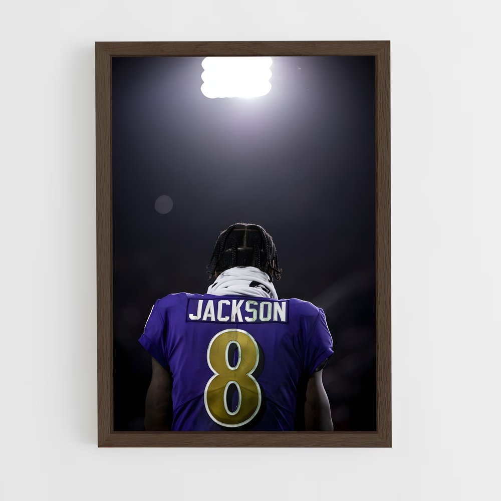 ap-baltimore ravens-8 cadre Bois foncé