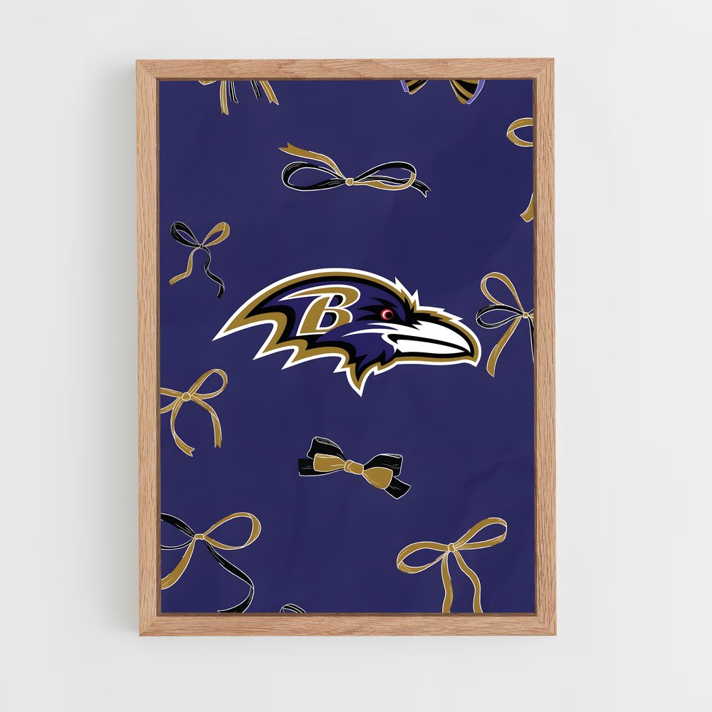 ap-baltimore ravens-9 cadre Bois clair