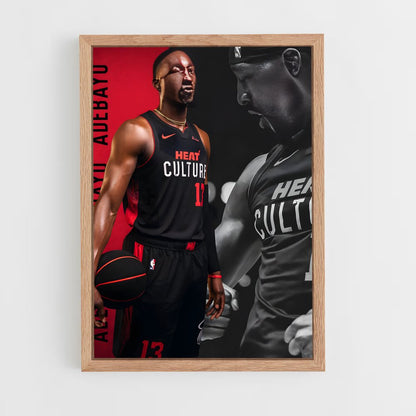 ap-bam adebayo-8 cadre Bois clair