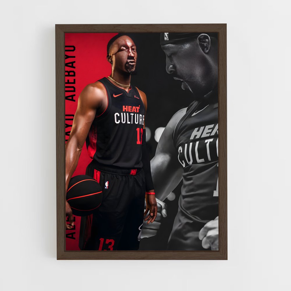 ap-bam adebayo-8 cadre Bois foncé