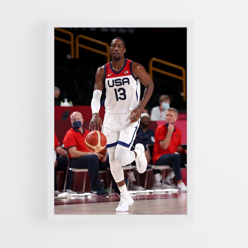 ap-bam adebayo-9 cadre Blanc