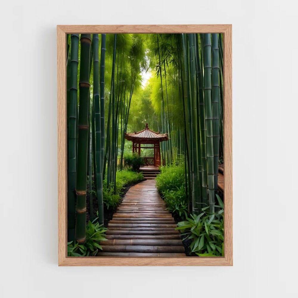 ap-bamboo grove-3 cadre Bois clair